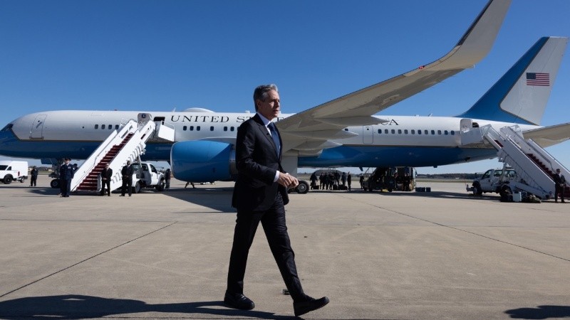 Blinken se reunió con el primer ministro israelí, Benjamin Netanyahu.