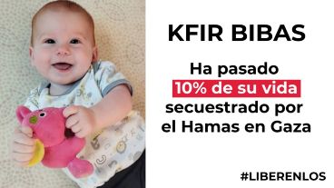 Kfir Bibas es el rehén más joven de Hamas.