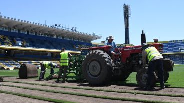 Primeras imágenes de las obras en el Gigante de Arroyito.