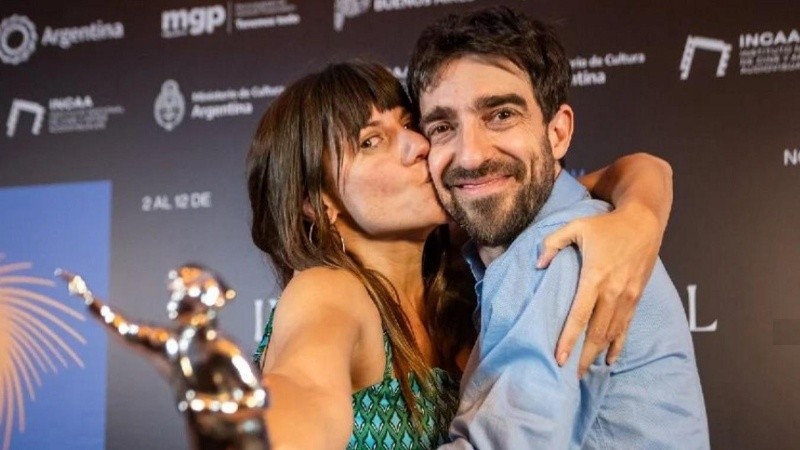 Romina Tamburello y Federico Actos celebran el Premio Astor para 