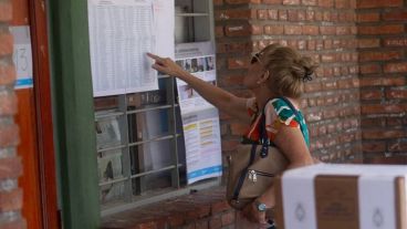 La votación en una escuela de Salta.