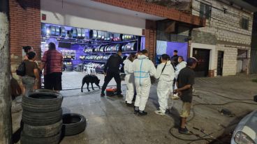 La gomería donde ocurrió la discusión que terminó con balazo.