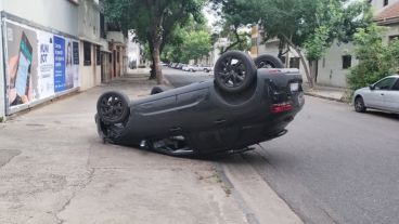 Así quedó el vehículo siniestrado.