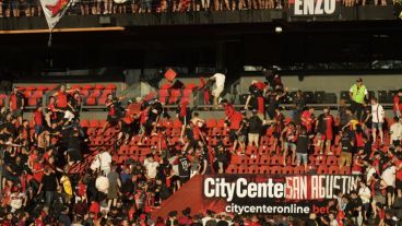 Los daños en el Coloso se produjeron en la platea inferior y superior este.