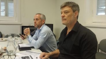 Guido Boggiano y Rogelio Biazzi, funcionarios del Gabinete Municipal.