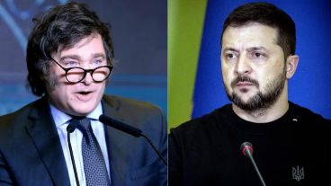 Javier Milei y Volodímir Zelensky.