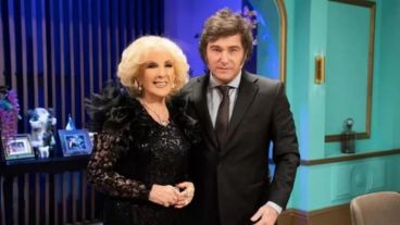 Mirtha Legrand y Javier Milei.