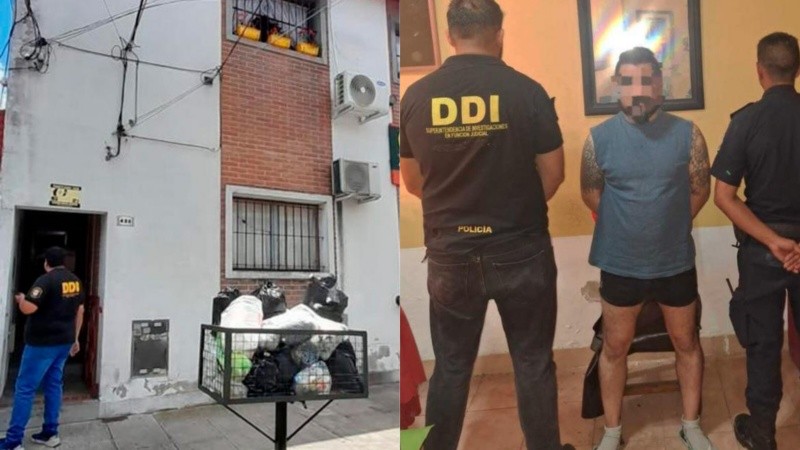 Al ser detenido, el cocinero tenía una cuchilla ensangrentada.