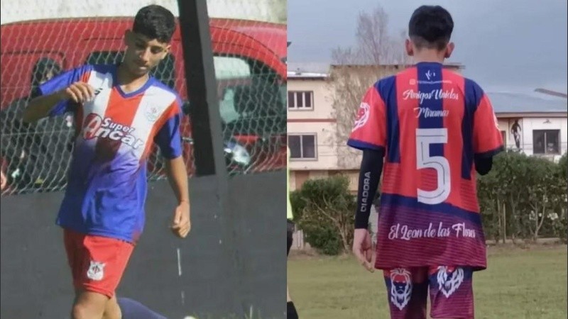 Benjamín Carmona integraba, desde pequeño, el plantel del Club Atlético Amigos Unidos, de Miramar.