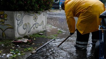 Un temporal azotó la ciudad este martes de enero.