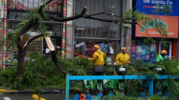 Un temporal azotó la ciudad este martes de enero.