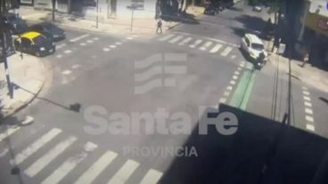 El coque quedó captado por cámaras de videovigilancia.