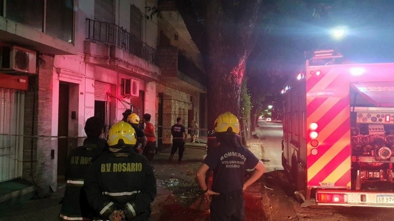 La cuadra por San Lorenzo permanecía cortada.