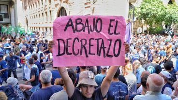 El paro y la movilización se sintieron fuerte en Rosario este miércoles