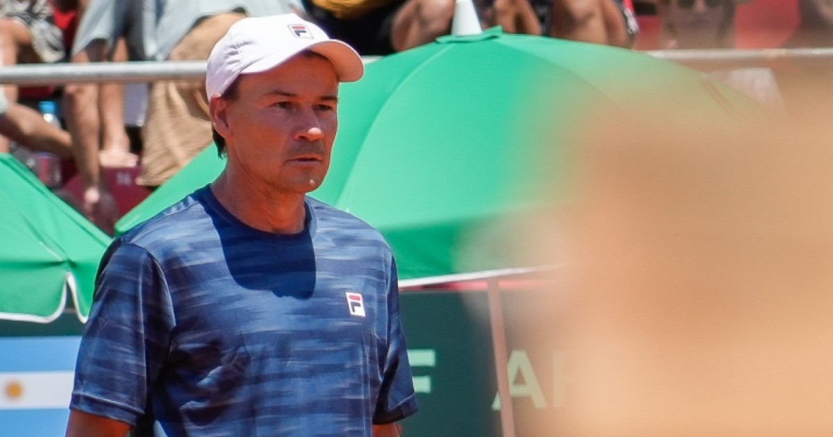 Guillermo Coria tras la primera jornada de Copa Davis en Rosario