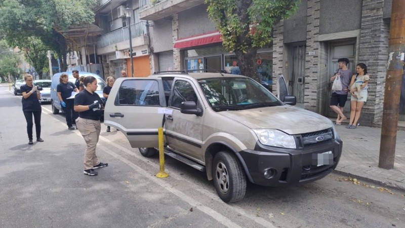 El vehículo robado fue hallado en zona oeste.