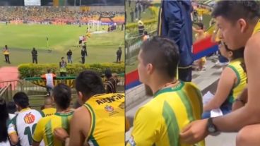 Los amigos disfrutando de un partido de fútbol de un modo inclusivo.