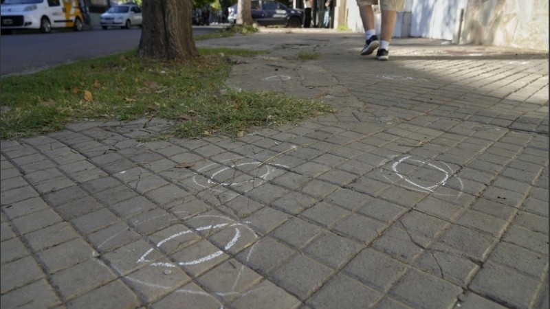 Las huellas de un crimen atroz en la zona oeste.