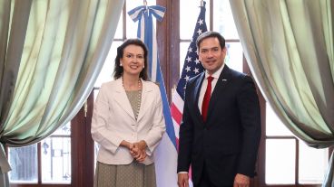 La Canciller Mondino recibió al senador estadounidense Marco Rubio.