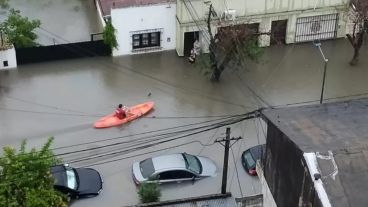 La capital de Corrientes quedó bajo agua.