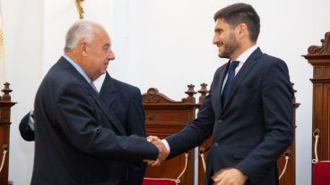 Gutiérrez y Pullaro coincidieron en el acto protocolar de este jueves.