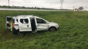 Uno de los accidentes sobre la autopista a Córdoba.