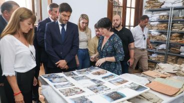 El mandatario brindó su discurso y recorrió instalaciones vinculadas a la última dictadura.