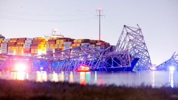 Así quedó el puente destruido.