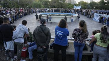 El acto se realizó en el cenotafio ubicado en el Parque a la Bandera.