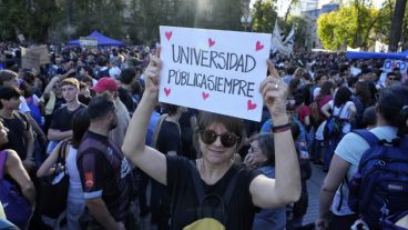 A fines de abril hubo masivas marchas en defensa de la universidad pública.