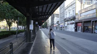 Así lució la ciudad en medio del paro general.