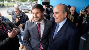 El gobernador Pullaro y el ministro Francos, días atrás en Rosario