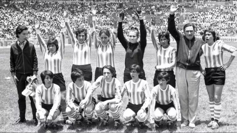 El plantel de la selección argentina en México 1971.
