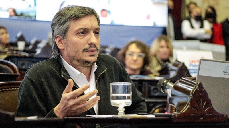 Máximo Kirchner, diputado nacional de Unión por la Patria y presidente del PJ Bonaerense.
