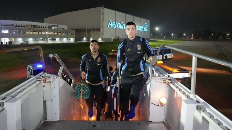 Parte del plantel argentino ya llegó a Estados Unidos para la Copa América.