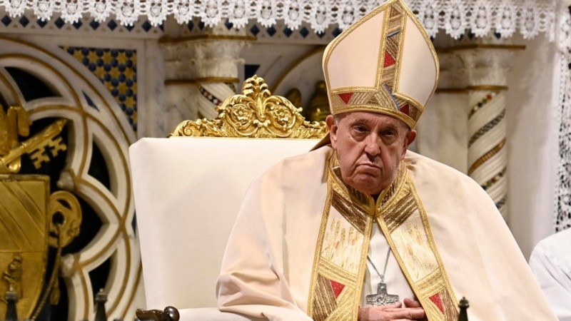 EL Papa este domingo en la misa del Corpus Christi.