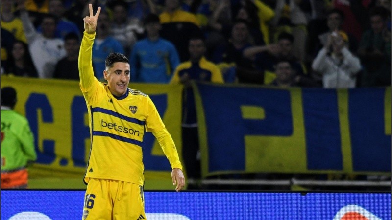 Merentiel, el centrodelantero de Boca que tiene chances de jugar la Copa América con Uruguay.