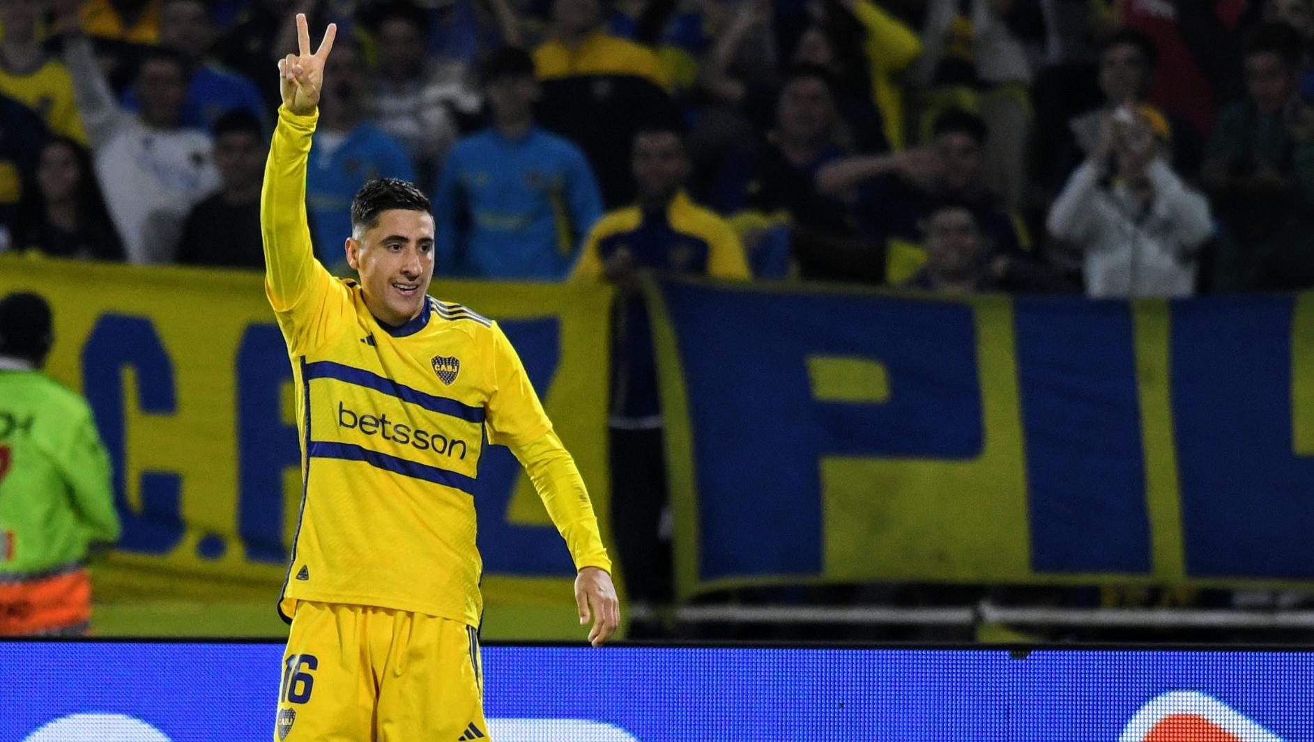 Merentiel, el centrodelantero de Boca que tiene chances de jugar la Copa América con Uruguay.