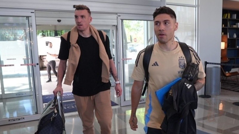 Armani y Montiel llegaron a Miami y ya están a las órdenes de Scaloni.