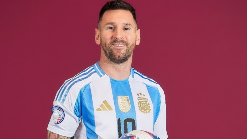 La foto oficial de Messi.