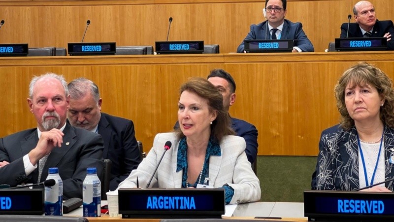 La canciller Mondino reafirmó el reclamo argentino por las Malvinas en la ONU.