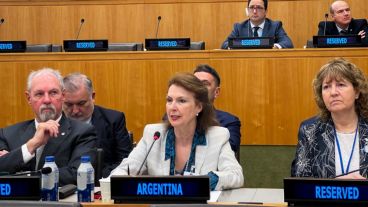 La canciller Mondino reafirmó el reclamo argentino por las Malvinas en la ONU.