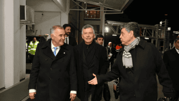 Macri al llegar a Tucumán.