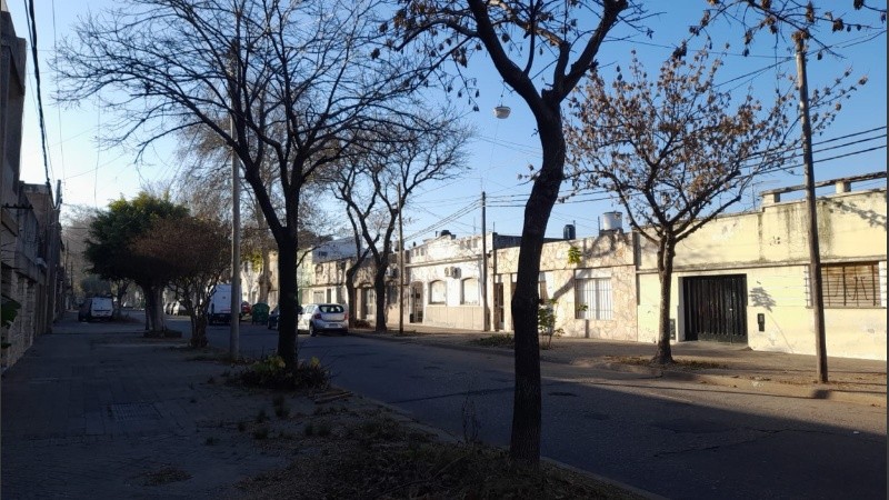 La zona afectada por la falta de agua en barrio Industrial.