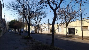 La zona afectada por la falta de agua en barrio Industrial.