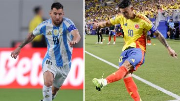 Messi y James Rodríguez, las figuras que quieren llevar a sus equipos a la gloria.