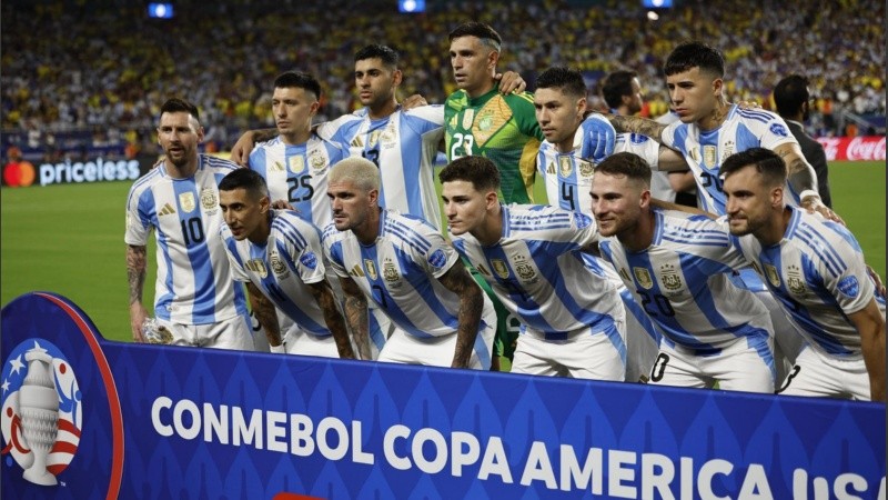 El equipo argentino que derrotó en la final a Colombia.