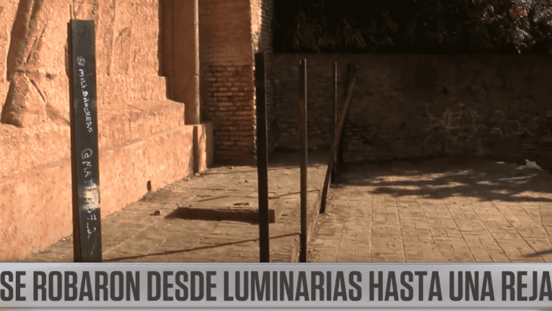 Así quedó la zona de El Sembrador sin la reja de hierro.