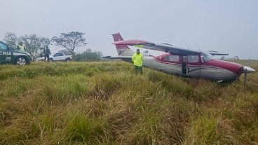 La narcoaeronave hallada en la Mesopotamia argentina.