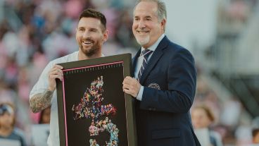 Lionel Messi junto a Jorge Mas, uno de los creadores del Inter Miami.